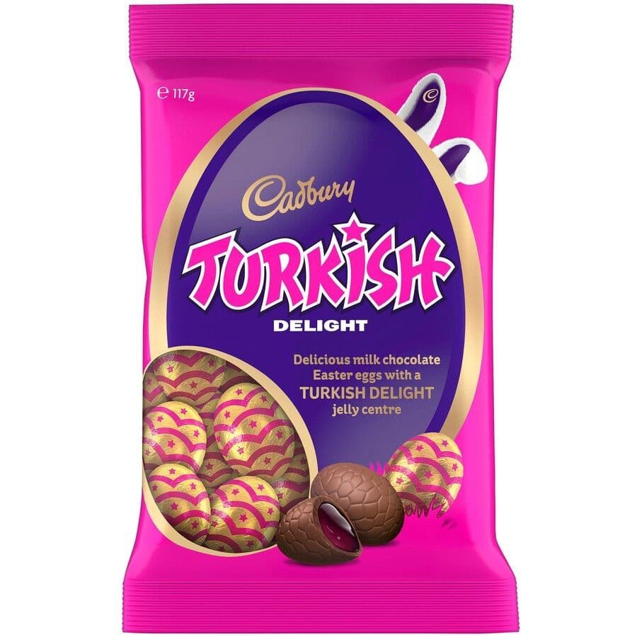 Cadbury Turkish Delight Eggs 117g ( Australian )