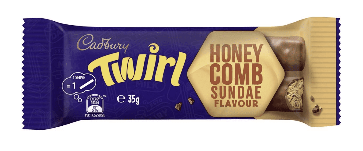 Cadbury Twirl Honey Comb Sundae 35g ( Australia )
