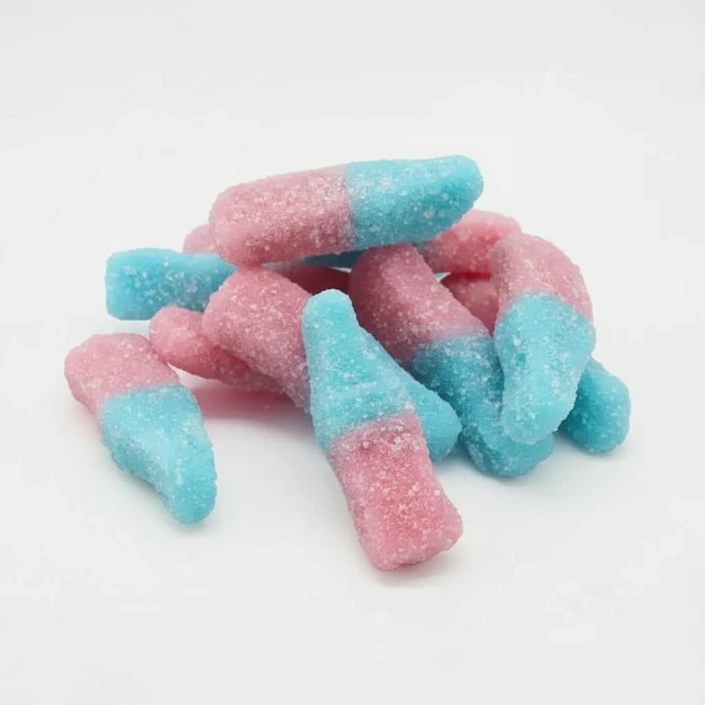 Candy Realms Mini Fizzy Bubblegum Bottles  100g ( UK )