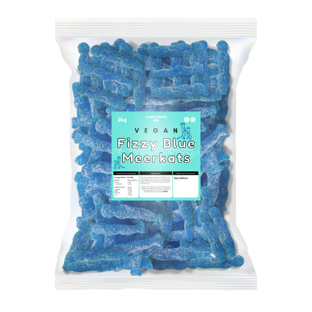 Candycrave Vegan Fizzy Blue Meerkats  ( UK )