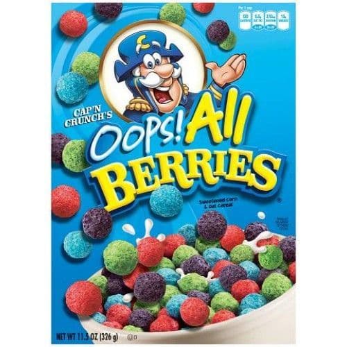 Cap'n Crunch Cereal - Oops All Berries 11.5oz (US)