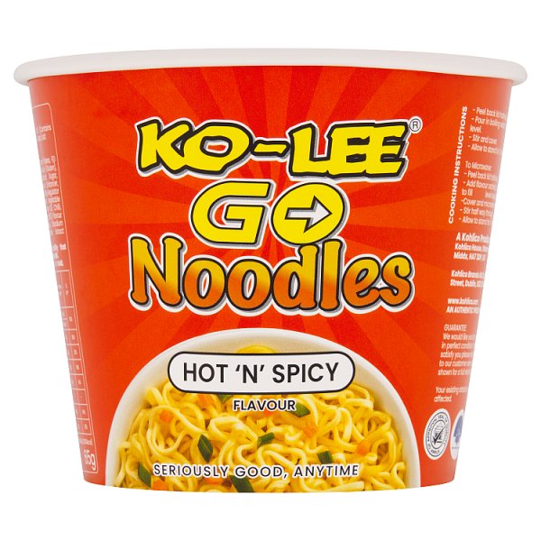 Ko-Lee Go Hot 'N' Spicy Flavour Noodles 65g ( UK )