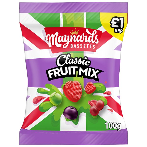 Maynards Bassetts Classic Fruit Mix Jelly 100g ( UK )