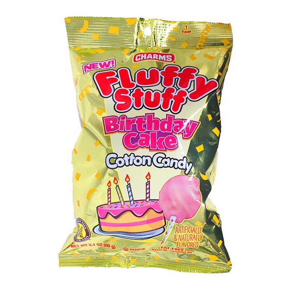 Charms Birthday Cake Cotton Candy 60g(US)