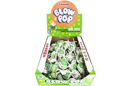 Charms Sour Apple Blow Pops  (US)