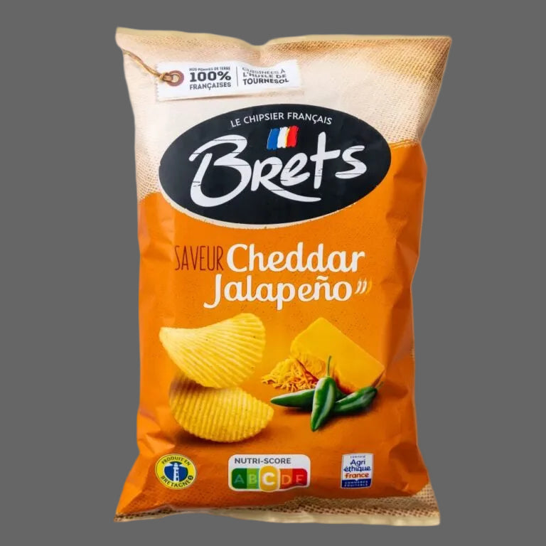 Brets Cheddar Jalapeno crisps 125g ( France )