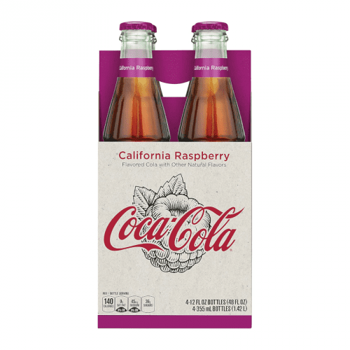 Coca Cola California Raspberry 12fl.oz (355ml) Glass Bottle ( US )
