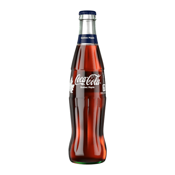 Coca Cola Quebec Maple  12fl.oz (355ml) Glass Bottle (  Canada )