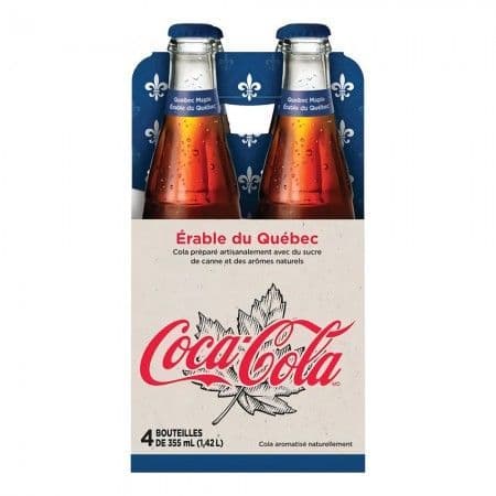 Coca Cola Quebec Maple  12fl.oz (355ml) Glass Bottle (  Canada )