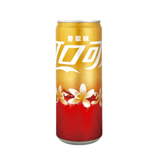 Coca Cola Vanilla Flavour Fizzy Drink 330ml Slimline Can ( China )