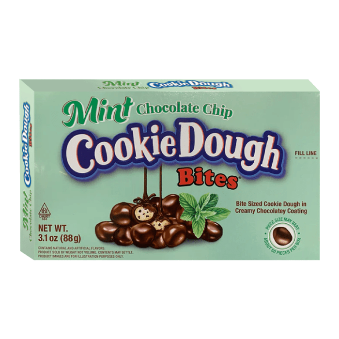 Cookie Dough Bites Mint Choc Chip 3.1oz   88g ( US )