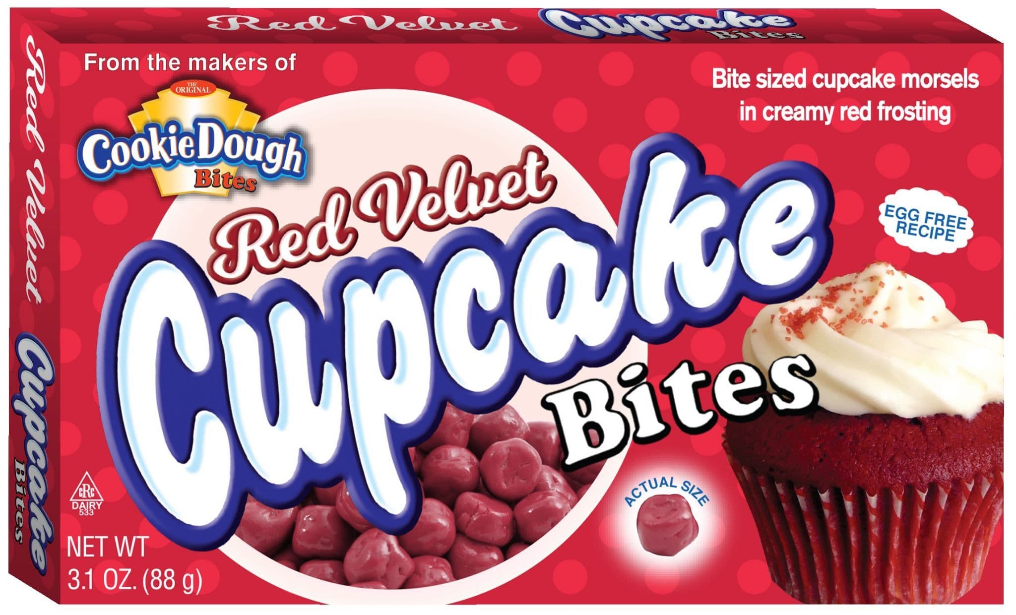 Cookie Dough Bites Red Velvet Cupcake Bites 3.1oz (88g) (US)