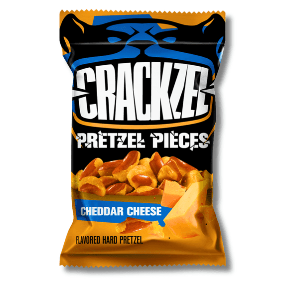 Crackzels Pretzel Pieces Cheddar Cheese 85g ( UK )