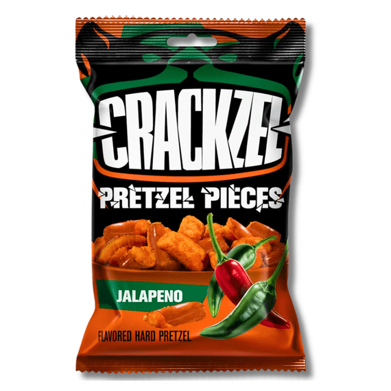 Crackzels Pretzel Pieces Jalapeno 85g ( UK )