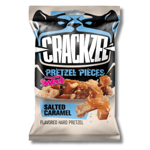 Crackzels Pretzel Pieces Salted Caramel 85g ( UK )