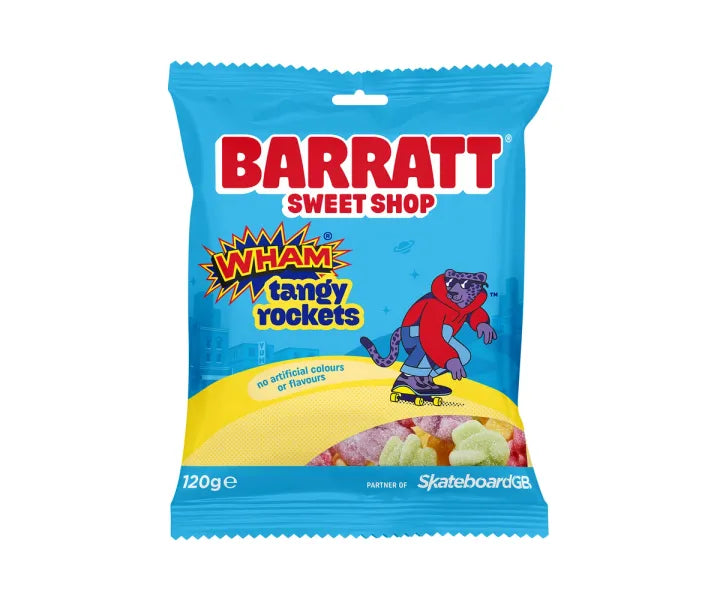 barratt sweet shop Wham Tangy Rockets  120g ( UK )