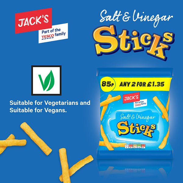 Jack's Salt & Vinegar Sticks 60g ( UK )