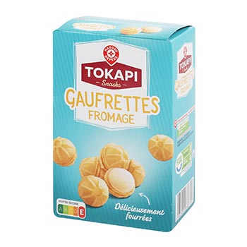 Tokapi Gaufrettes Cheese filled Crackers 75g ( France )