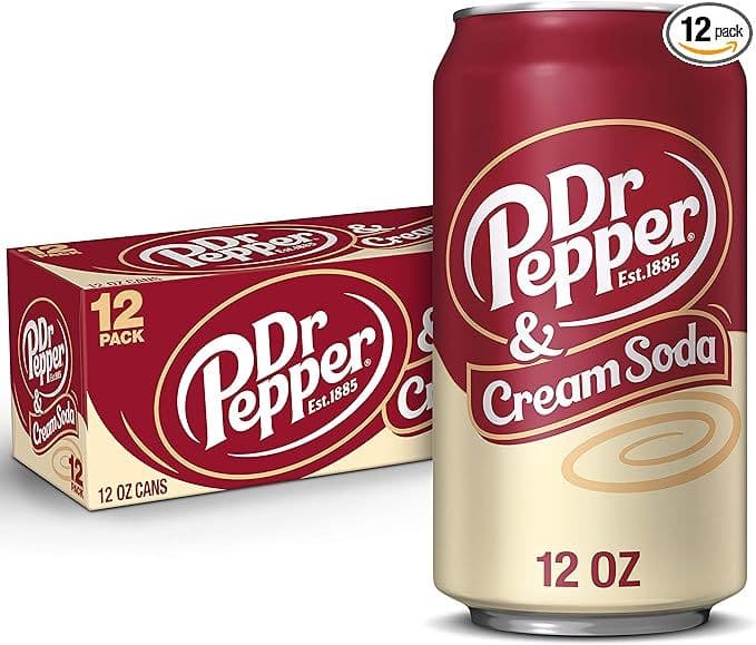 Dr Pepper & Cream Soda 355ml Can (US)