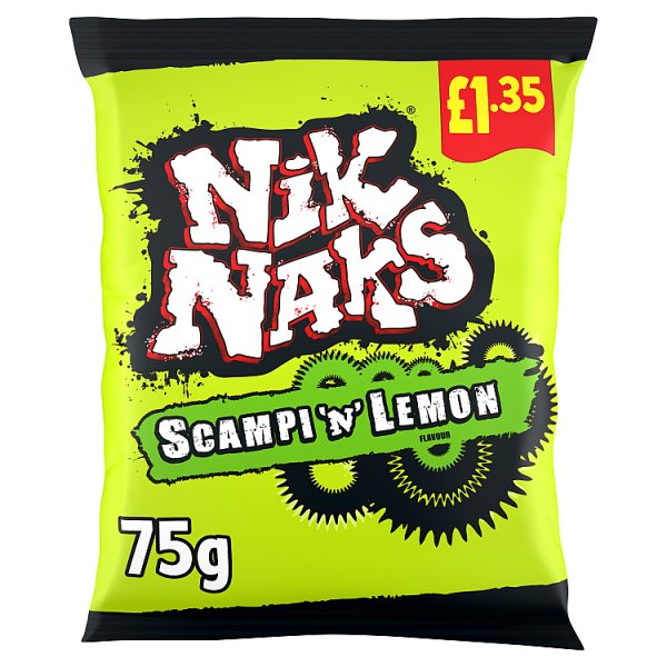 Nik Naks Scampi 'N' Lemon Crisps 75g ( UK )