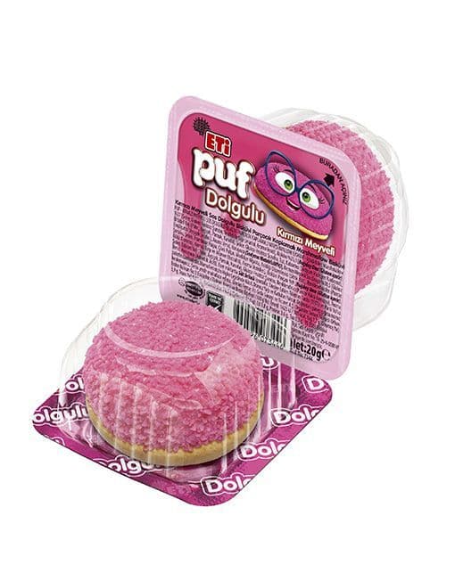 Eti Puf Strawberry Sprinkles Single Cake  (Turkey)