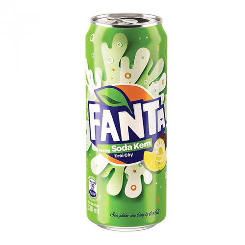 Fanta Fruity Cream Soda ( Soda Kem ) 330ml (Vietnam)