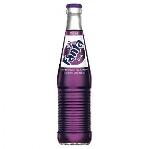 Fanta Grape Soda 355ml Glass Bottle (Mexican )