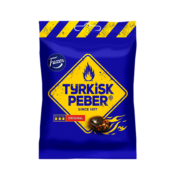 Fazer Tyrkisk Peber Original  Salt Liquorice Sweets 120g ( Finland )