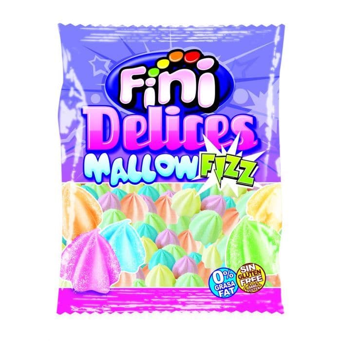 Fini Delices Fizzy Mallows Bag 100g ( Spain ) ( this batch pale colours )