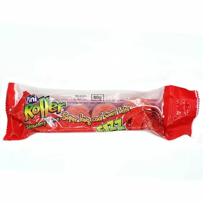 Fini Strawberry Roller Fizz 4 Pack 80g ( Spain )