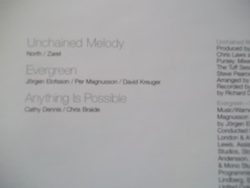 Gareth Gates Unchained Melody  CD Single