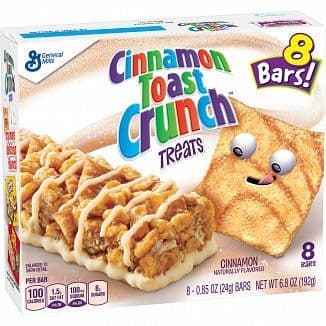 General Millls Cinnamon Toast Crunch Treat Bars 8 Pack 192g ( US )