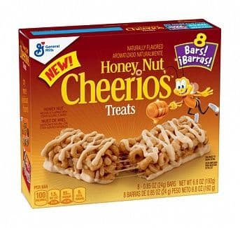General Mills Cheerios Honey Nut Treat Bars 8 pack 192g ( US )