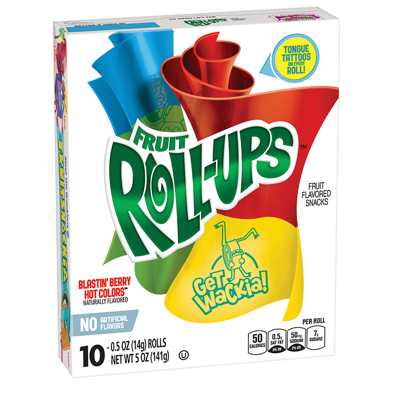 Generall Mills  Fruit Roll-ups Blastin' Berry Hot Colors 5oz (141g)  ( US )