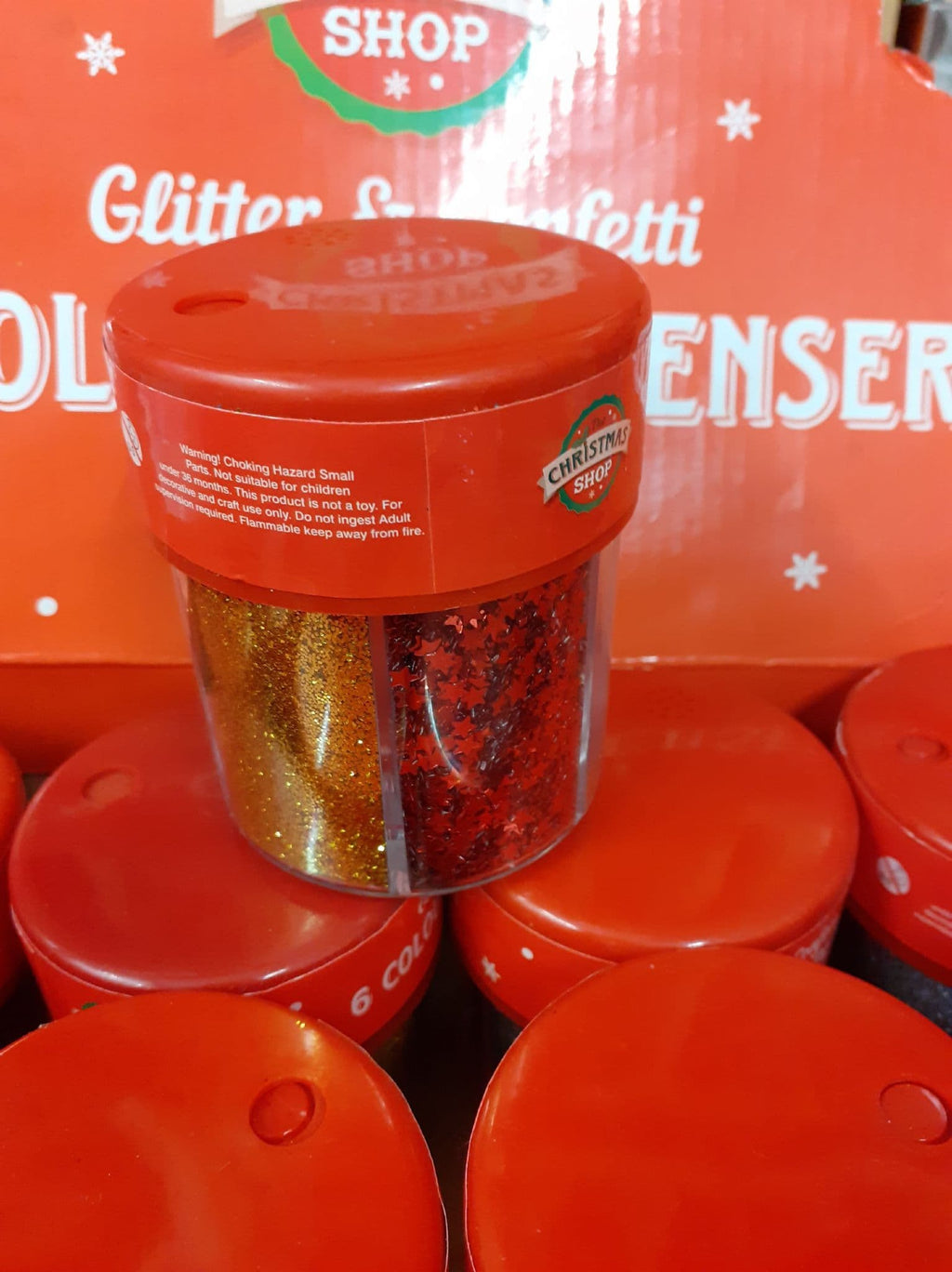 Glitter & Confetti 6 Colour Dispenser