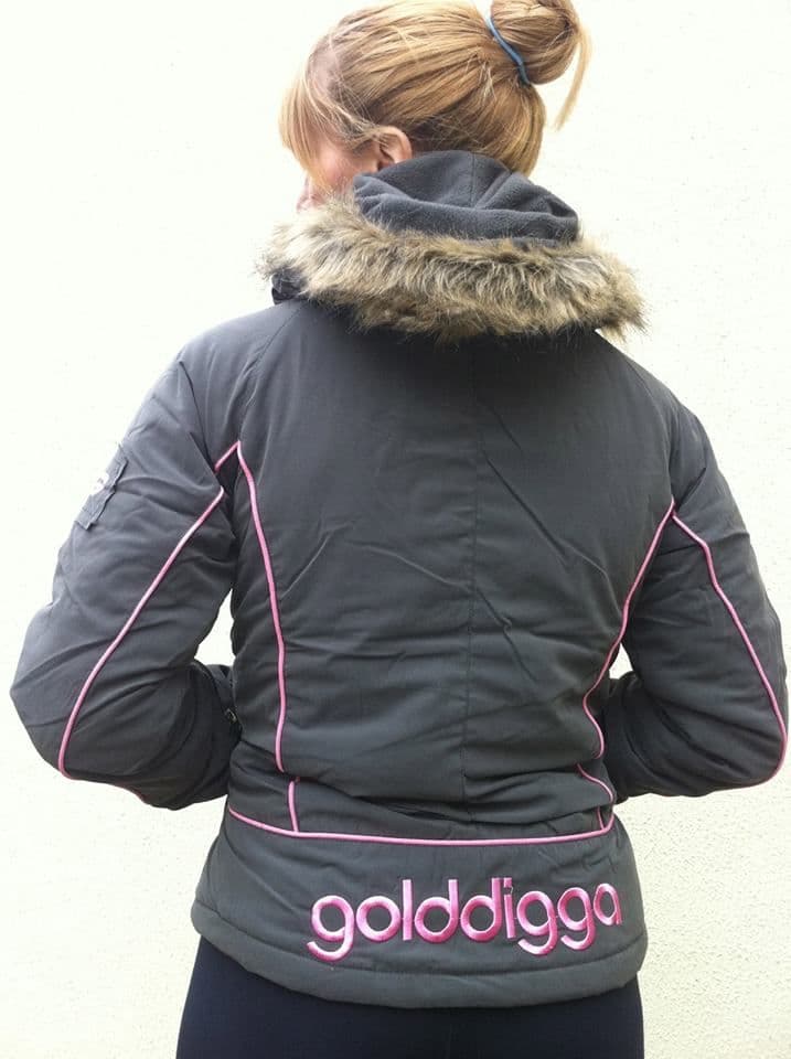 Golddigga  Charcoal Jacket  size 10