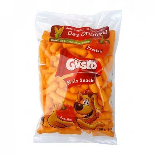 Gusto Paprika Corn Puffs 100g ( Romania )