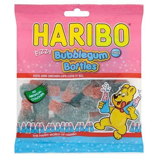 HARIBO  Bubblegum Bottles Zing 176g (UK)
