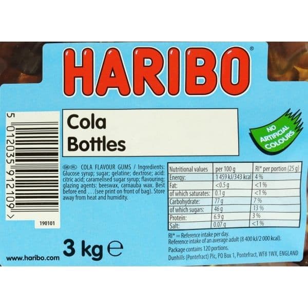 Haribo Cola Bottles (UK)