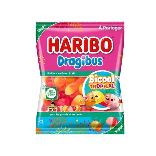 Haribo Dragibus BiCool Tropical 250g ( France )