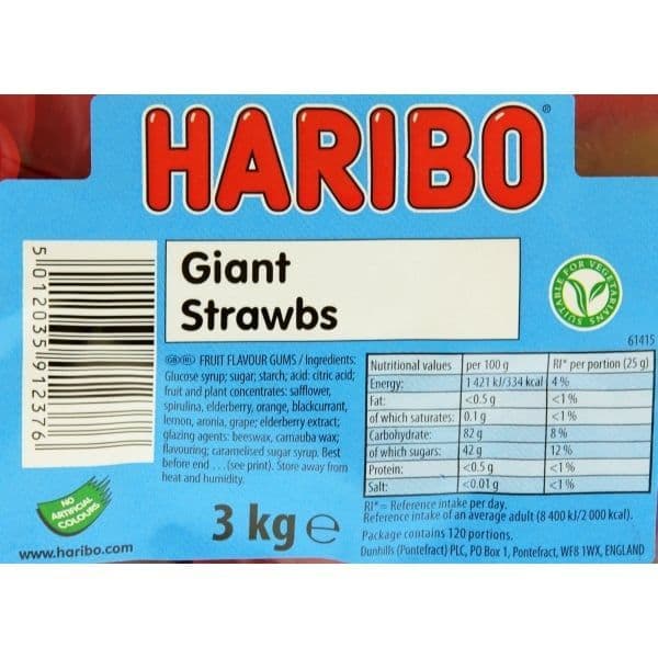 Haribo Giant Strawberry  ( UK )