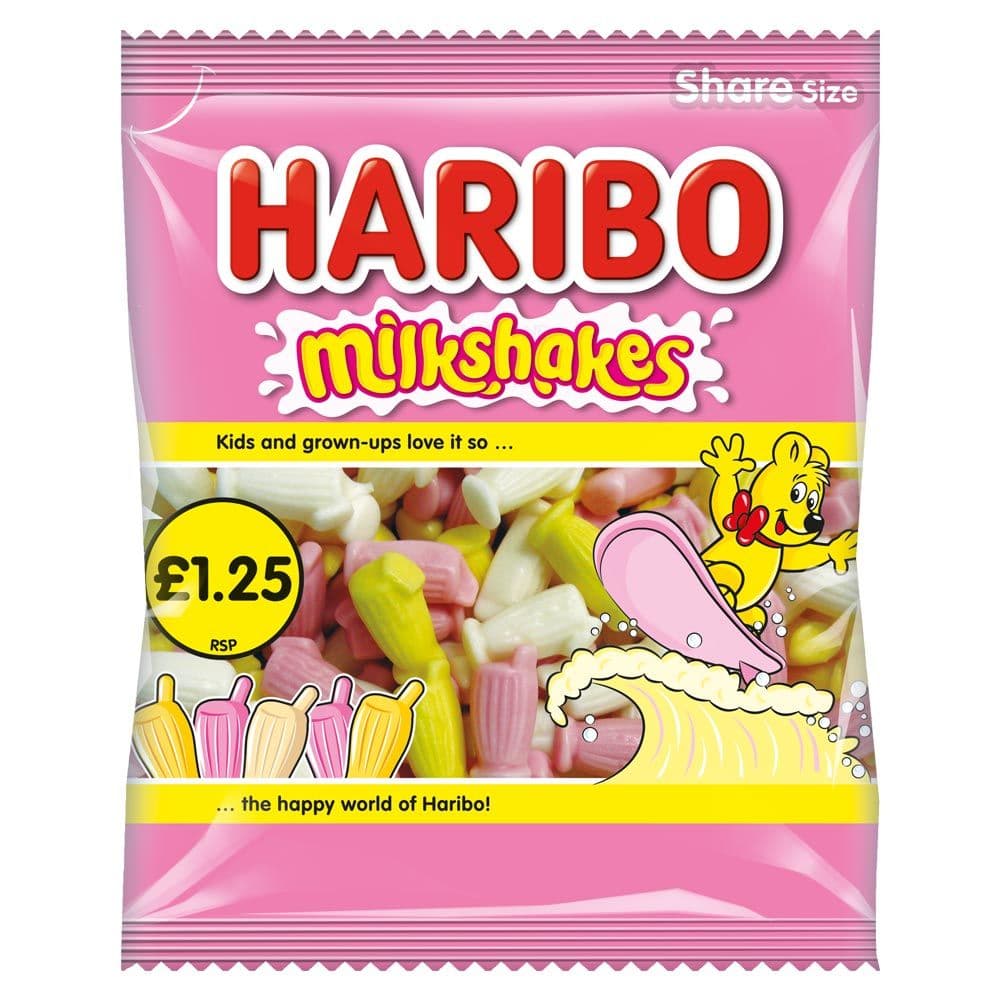 Haribo Milkshakes Share Bag  154g   (UK)
