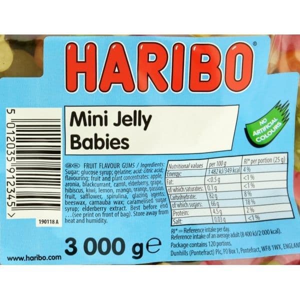 Haribo Mini Jelly Babies   ( UK )