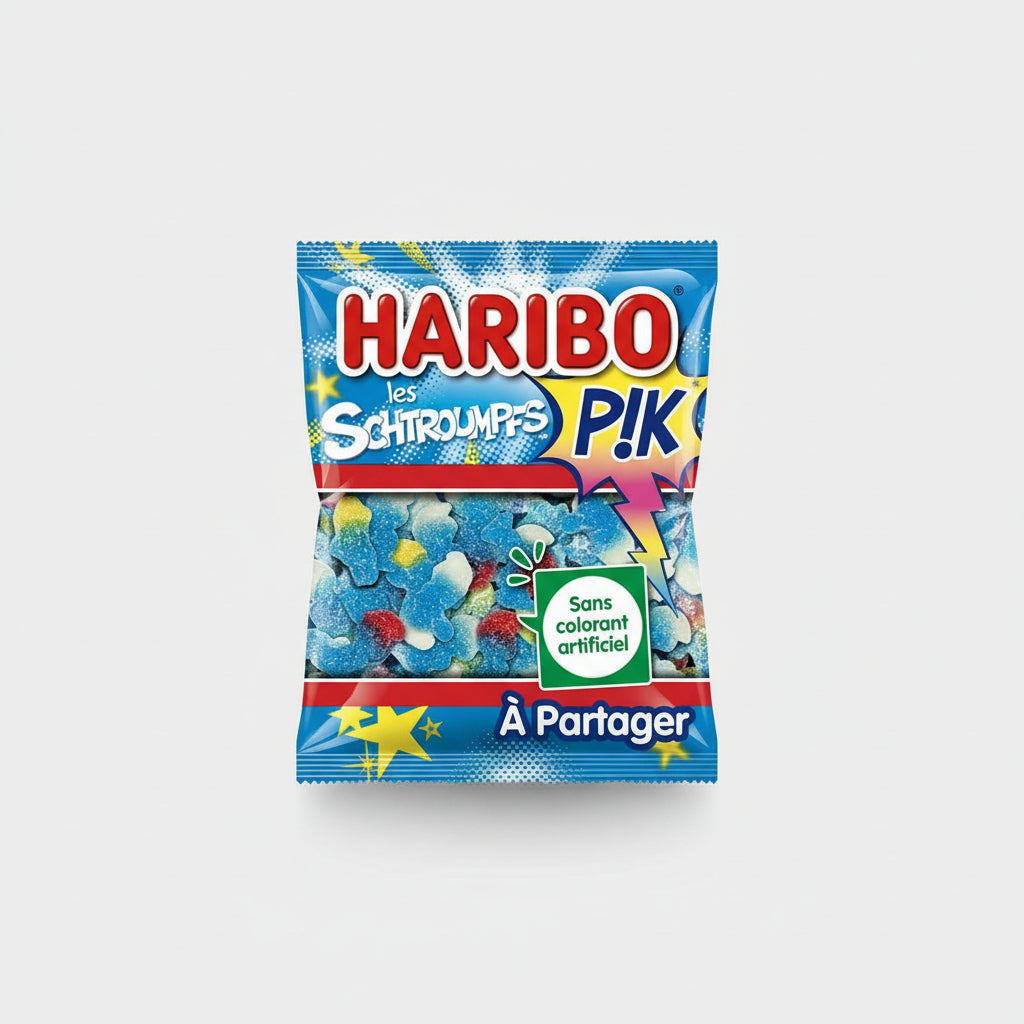 Haribo Pik ( Sour ) Smurfs 275g ( France )