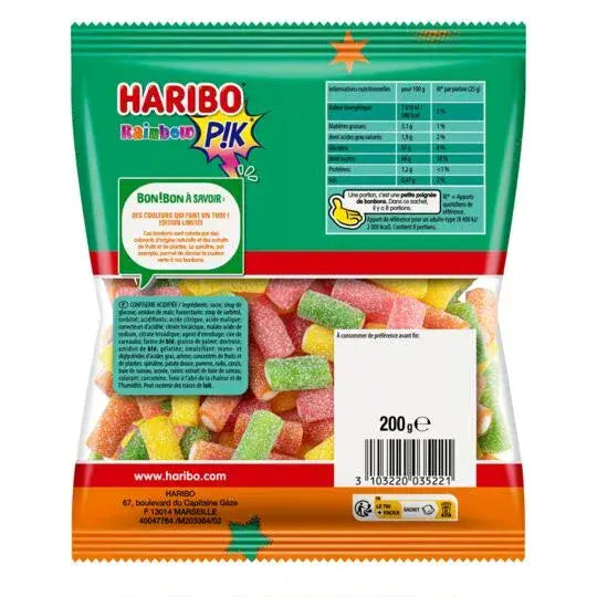 Haribo Rainbow Pik Candy  200g ( France )