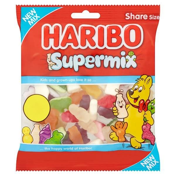 HARIBO Supermix Share Bag 140g  (UK)