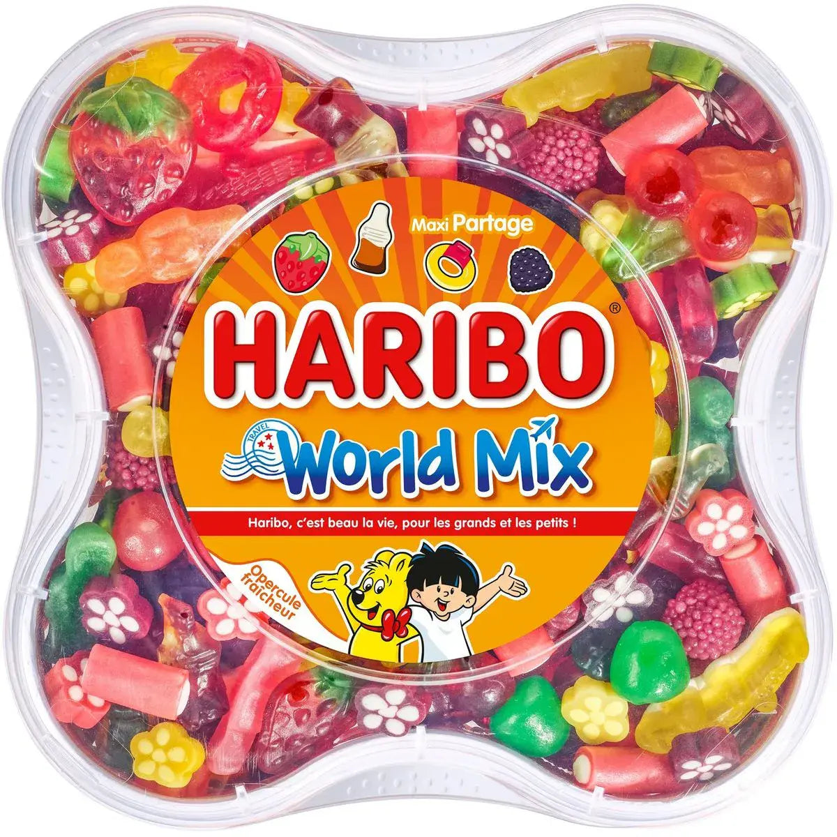 Haribo World mix box assortment 750g ( France )
