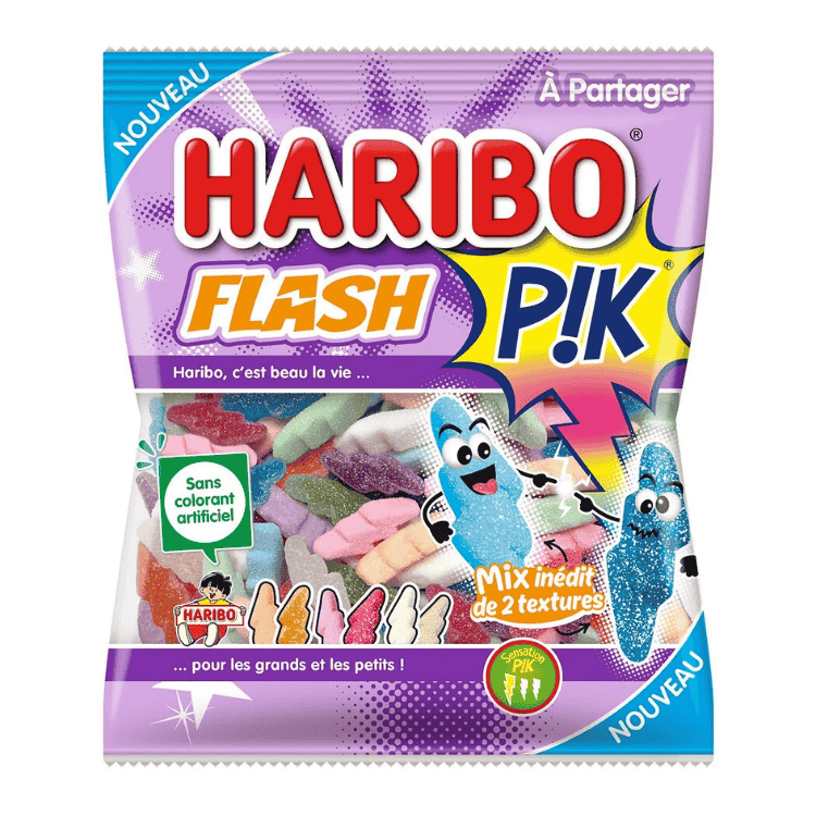Haribo Flash Pik Candies ( Sour ) 180g ( France )