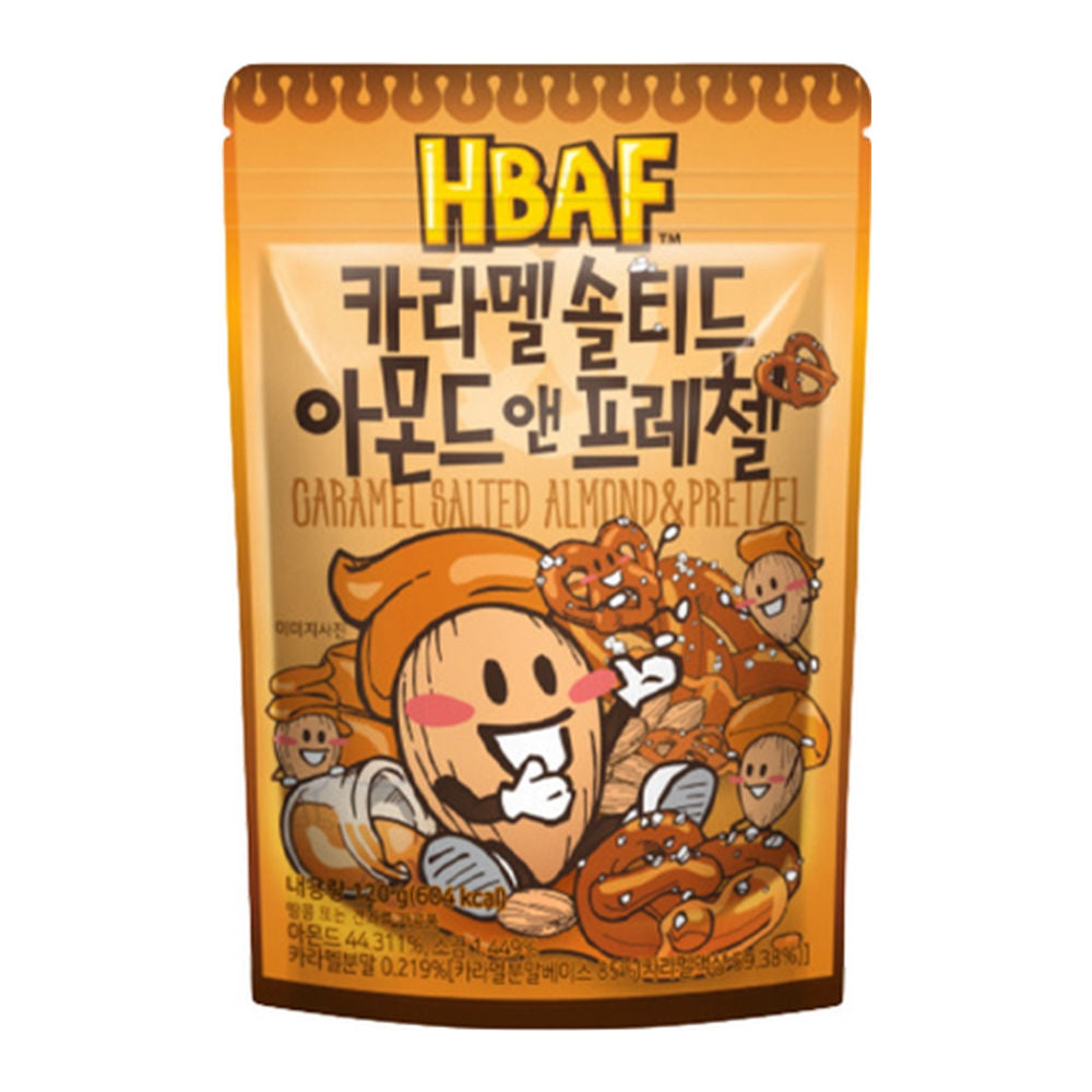 HBAF Caramel Salted Almond Pretzel 120g ( Republic of Korea )