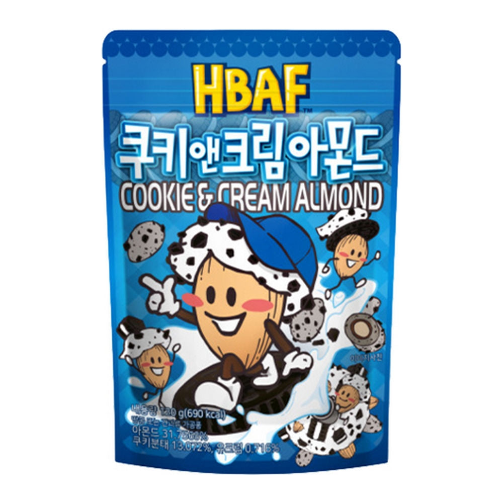 HBAF Cookie & Cream Almond 120g ( Republic of Korea )